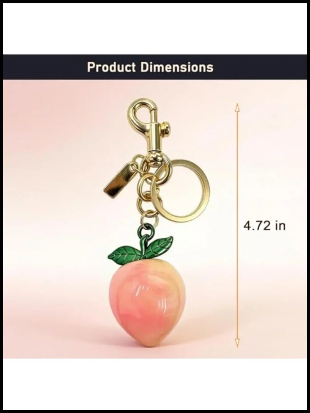 Bag Charms for Women Purse Charm Keychain Metal Resin Durable Glamour
